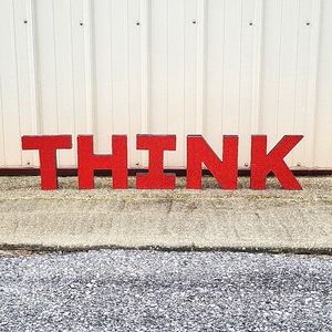 Think classroom sign